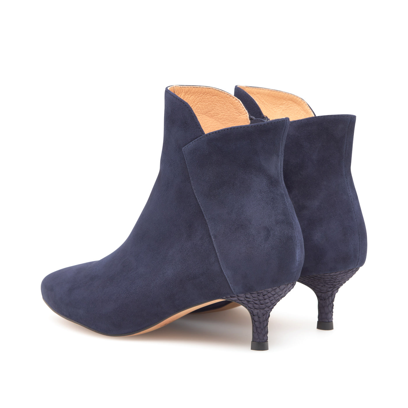 WODEN STB WOMENS Saga Zip S Heels 009 Dark Navy