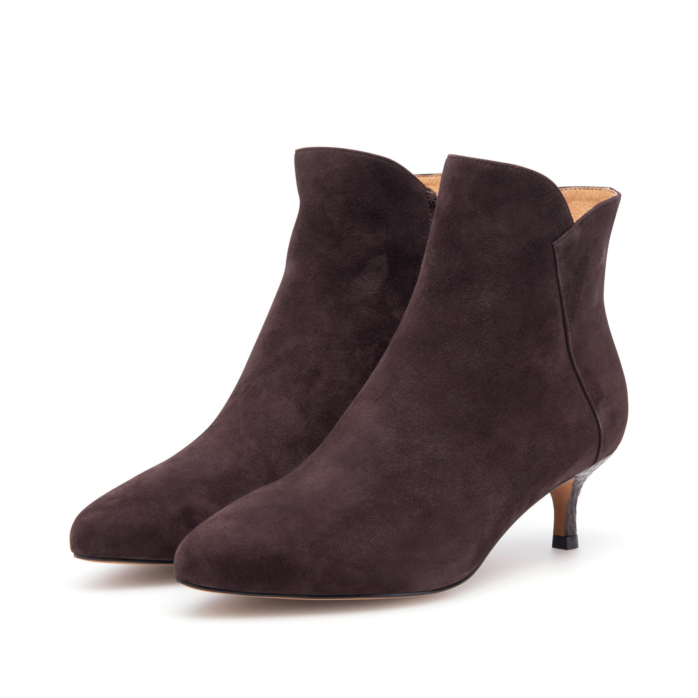 WODEN STB WOMENS Saga Zip S Heels 063 Chocolate