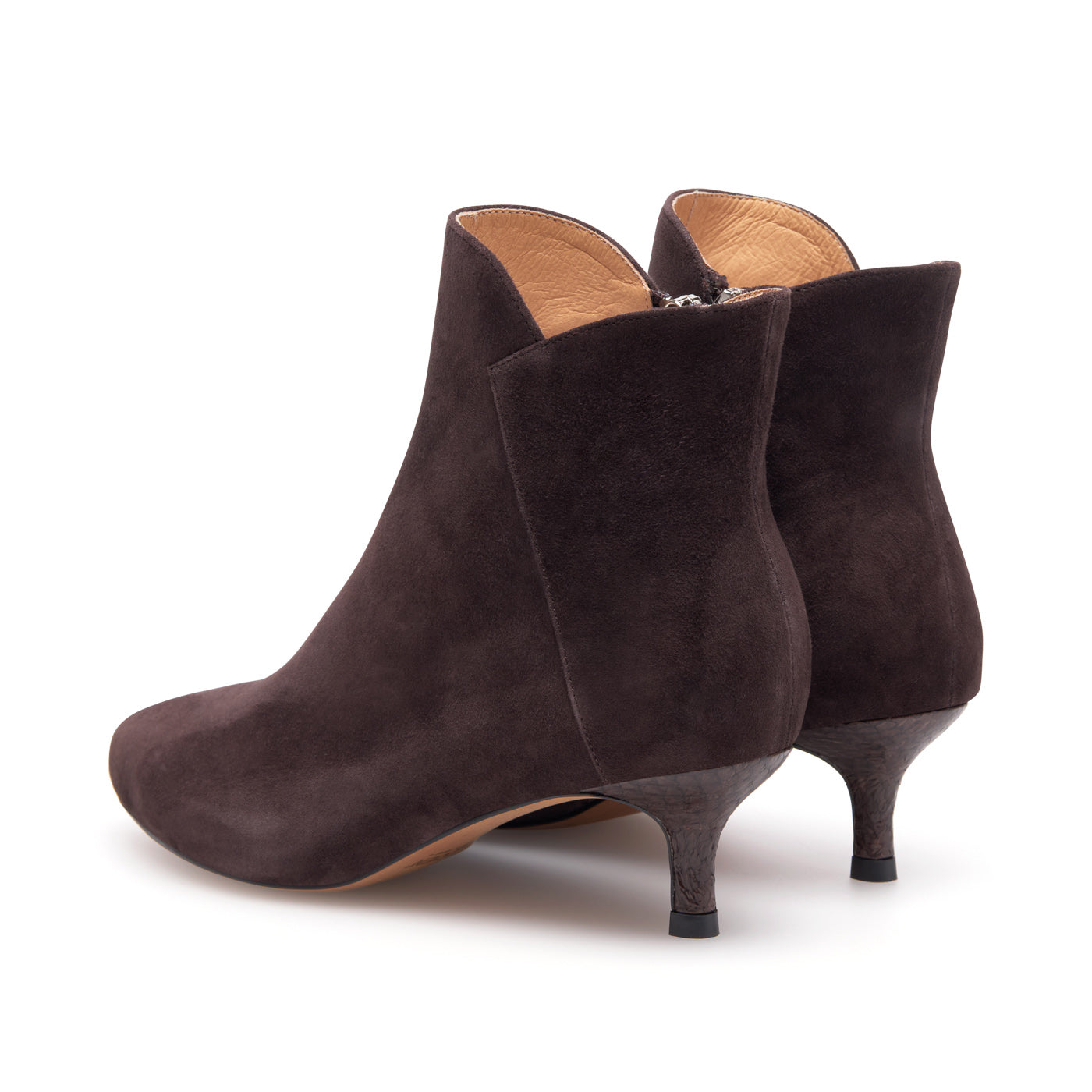 WODEN STB WOMENS Saga Zip S Heels 063 Chocolate
