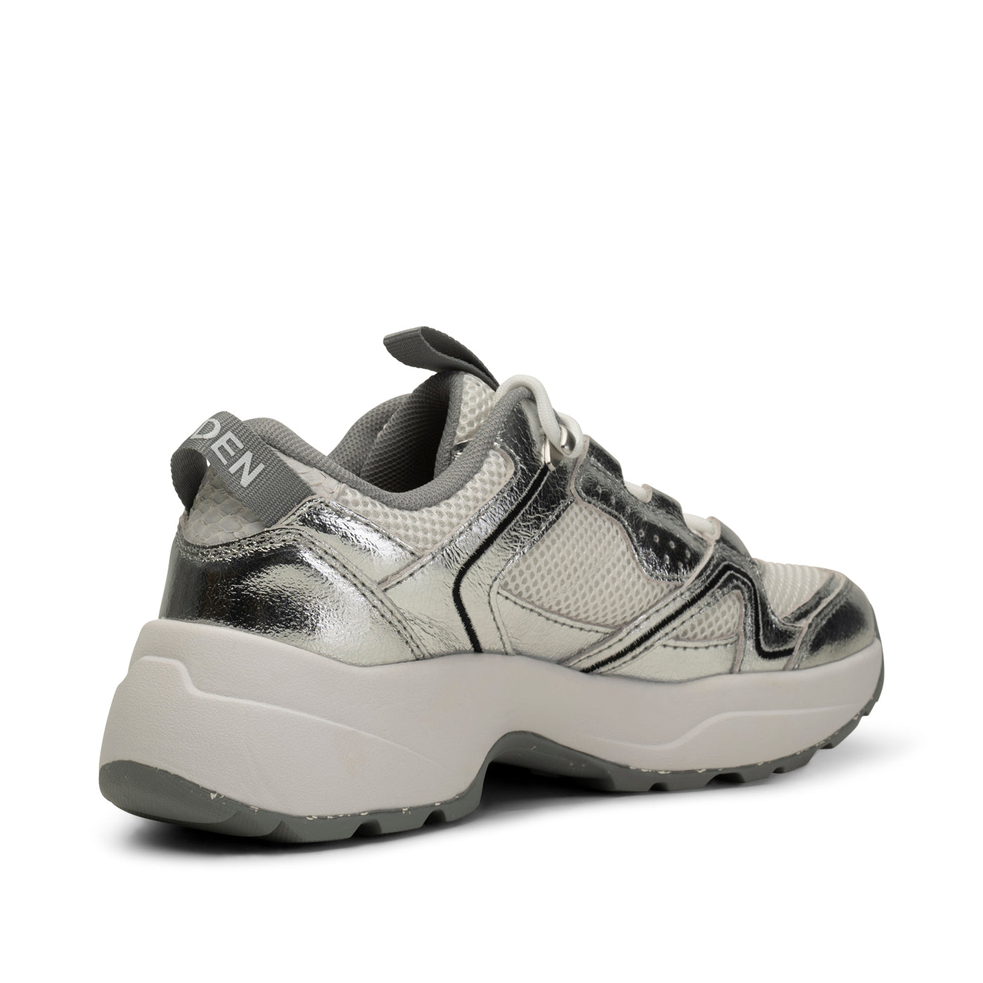 WODEN Sif Metallic Sneakers 511 Blanc de Blanc