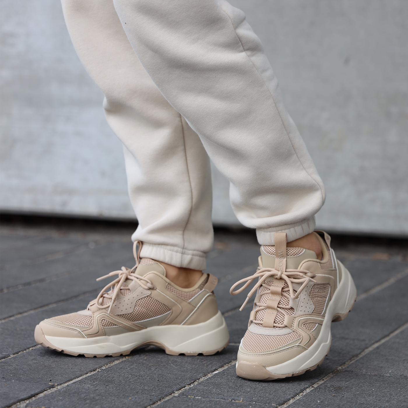 WODEN Sif Reflective Sneakers 852 Coffee Cream