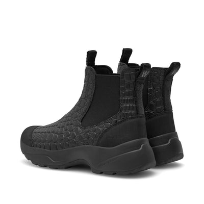 WODEN Siri Croco Waterproof Rubber Boots 020 Black