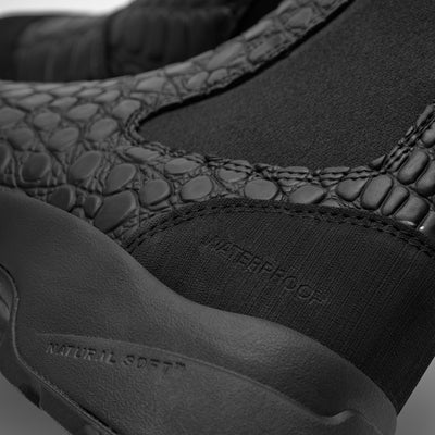 WODEN Siri Croco Waterproof Rubber Boots 020 Black