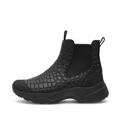 WODEN Siri Croco Waterproof Rubber Boots 020 Black