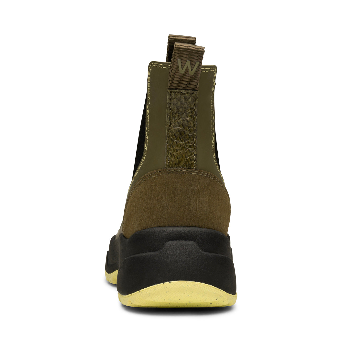 WODEN Siri Waterproof Rubber Boots 1001 Dark Olive/Pale Lime