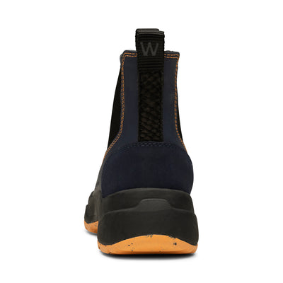 WODEN Siri Waterproof Rubber Boots 1002 Dark Navy/Papaya