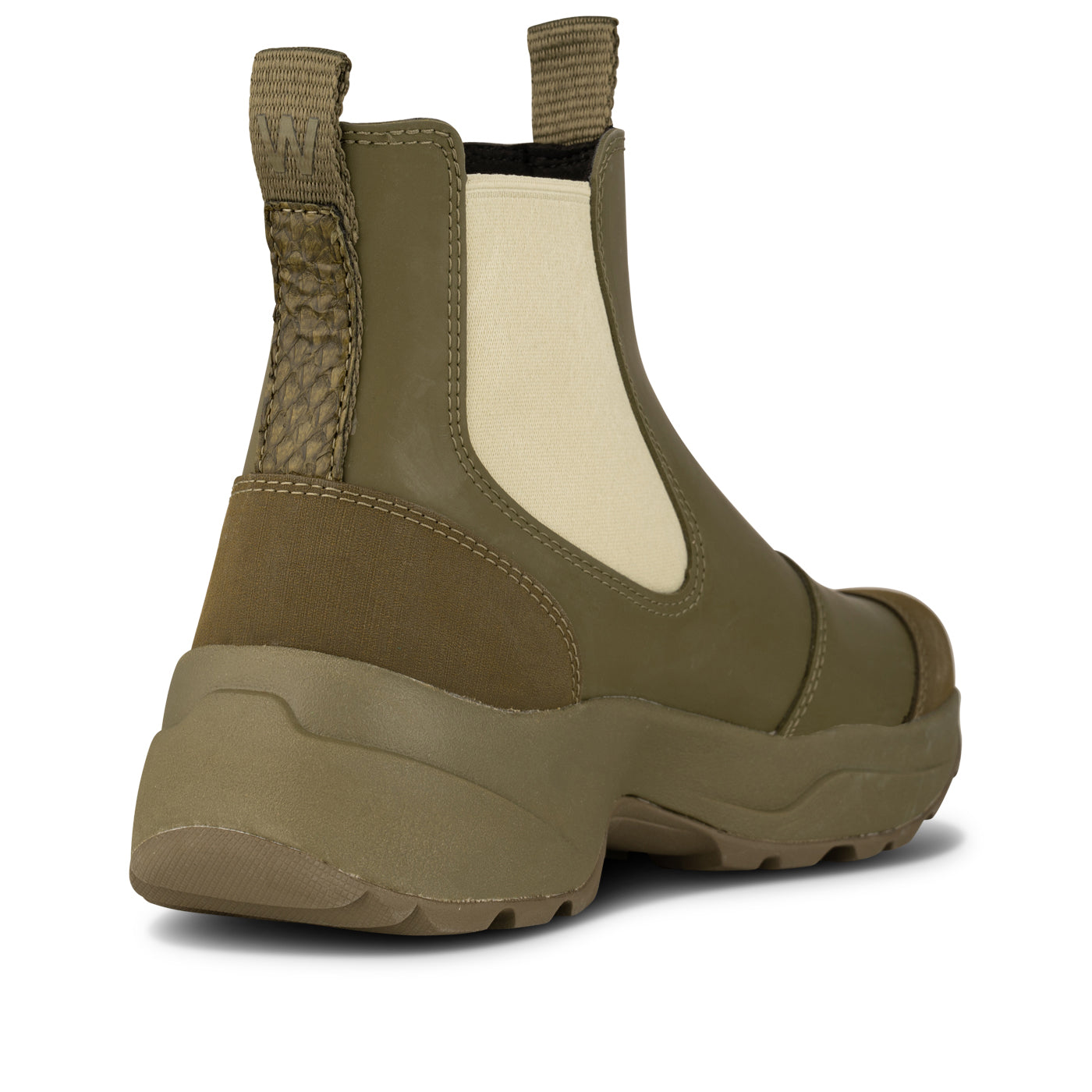 WODEN Siri Waterproof Rubber Boots 202 Dark Olive/Alfalfa