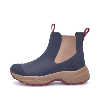 WODEN Siri Waterproof Rubber Boots 286 Dark Navy/Taupe