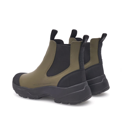 WODEN Siri Waterproof Rubber Boots 786 Dark Olive/Black