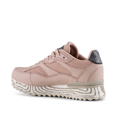 WODEN Sophie Organic Marble Sneakers 800 Dry Rose