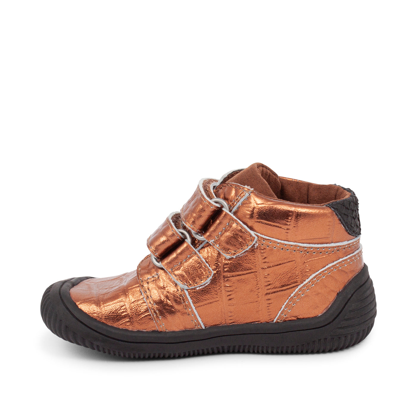 WODEN KIDS Tristan Croco Shiny Prewalker 002 Burnished Copper