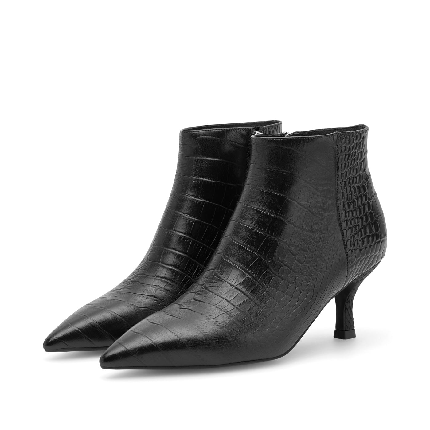 WODEN STB WOMENS Vera Croco Heels 020 Black