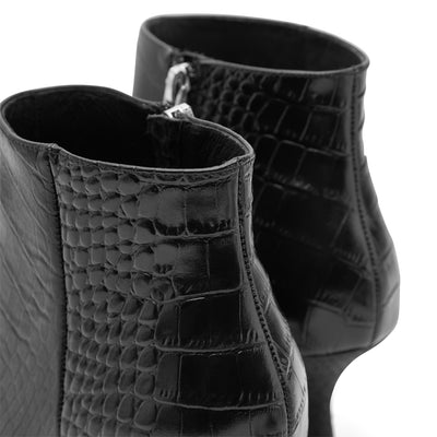 WODEN STB WOMENS Vera Croco Heels 020 Black