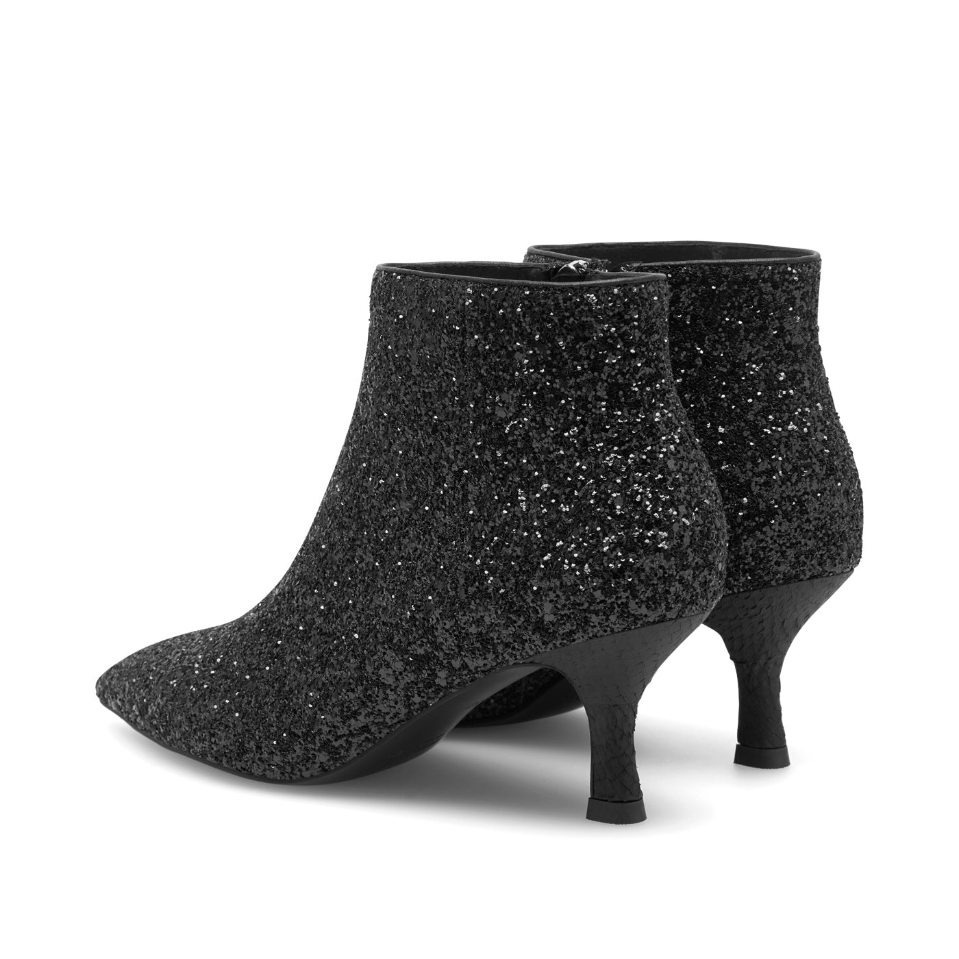 WODEN STB WOMENS Vera Glitter Heels 020 Black
