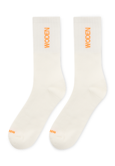 WODEN WODEN Sock Shoes 944 Whisper White/Tiger