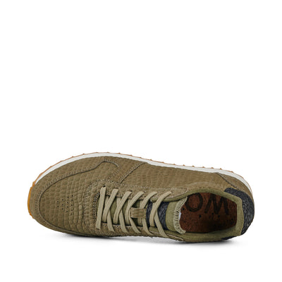 WODEN Ydun Croco II Sneakers 295 Dark Olive