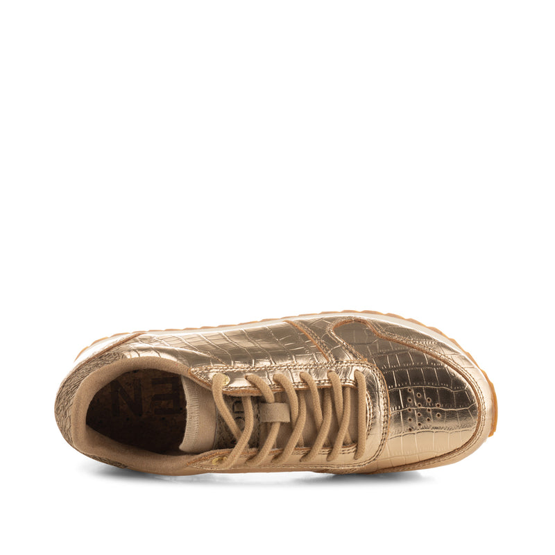 WODEN Ydun Shiny Leather Sneakers 400 Champagne