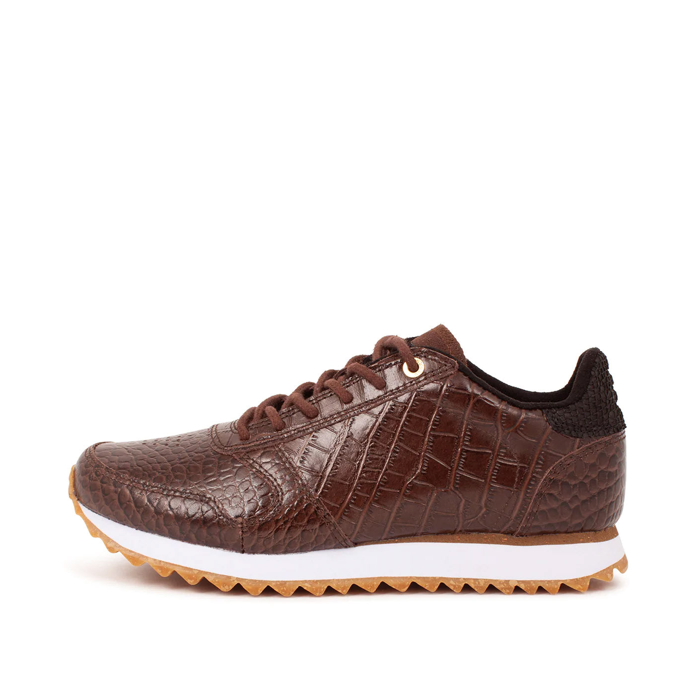 WODEN Ydun Shiny Leather Sneakers 648 Potting Soil