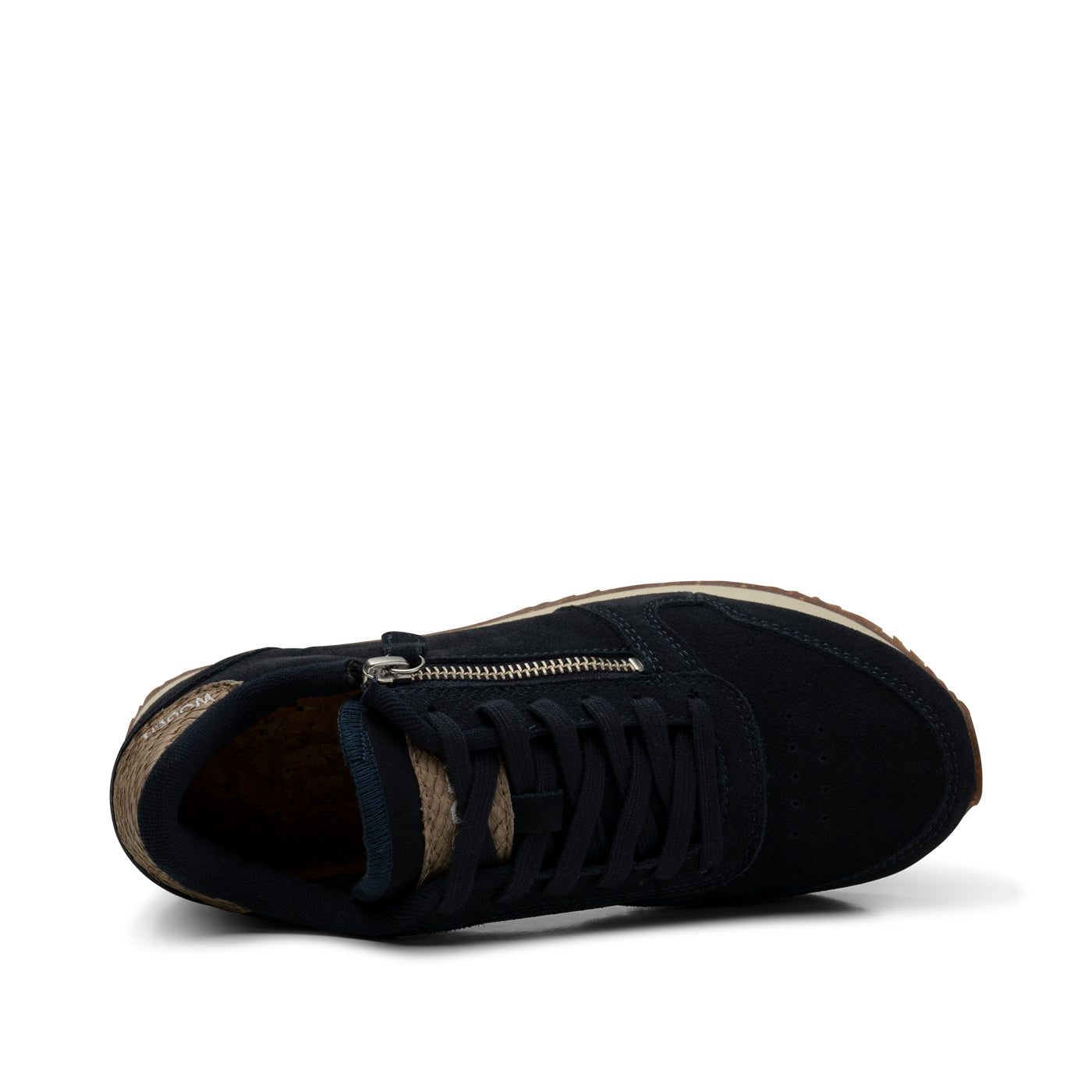 WODEN Ydun Suede Zipper Sneakers 009 Dark Navy