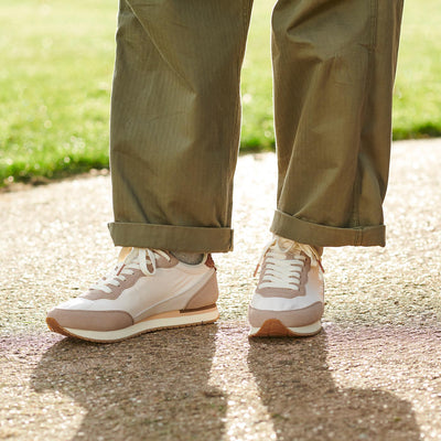 WODEN MENS Jansen retro sneaker textile Sneakers 065 Taupe