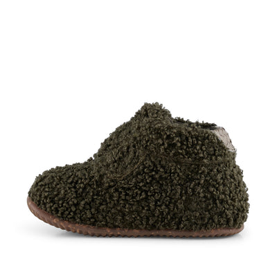 WODEN KIDS Kim Teddy Home shoes 295 Dark Olive