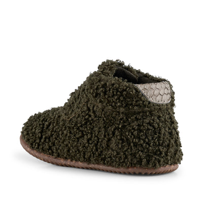 WODEN KIDS Kim Teddy Home shoes 295 Dark Olive