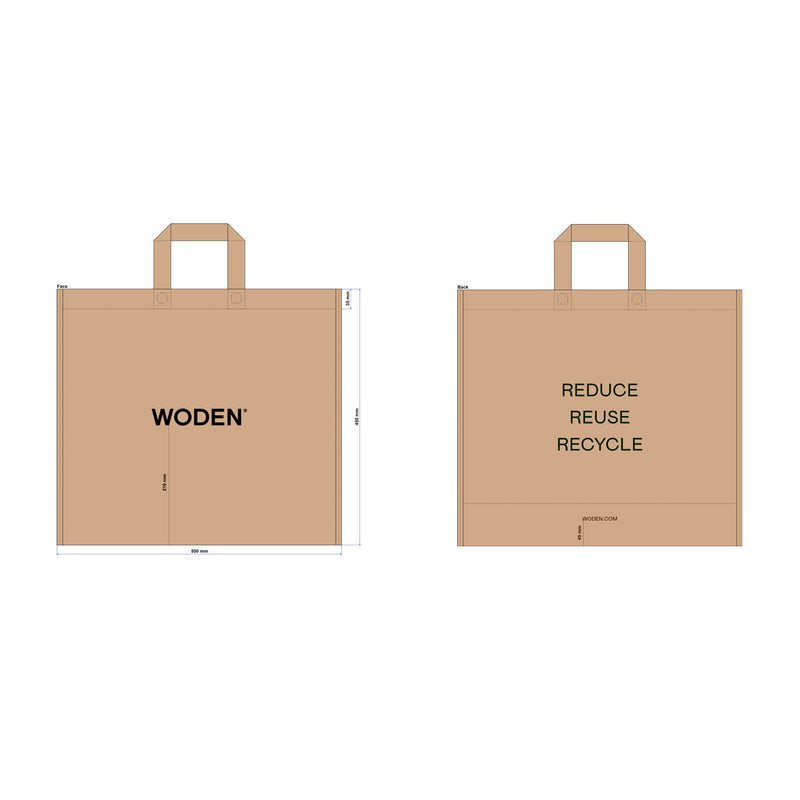 POS Materials WODEN shoppingbag Large POS 705 Beige